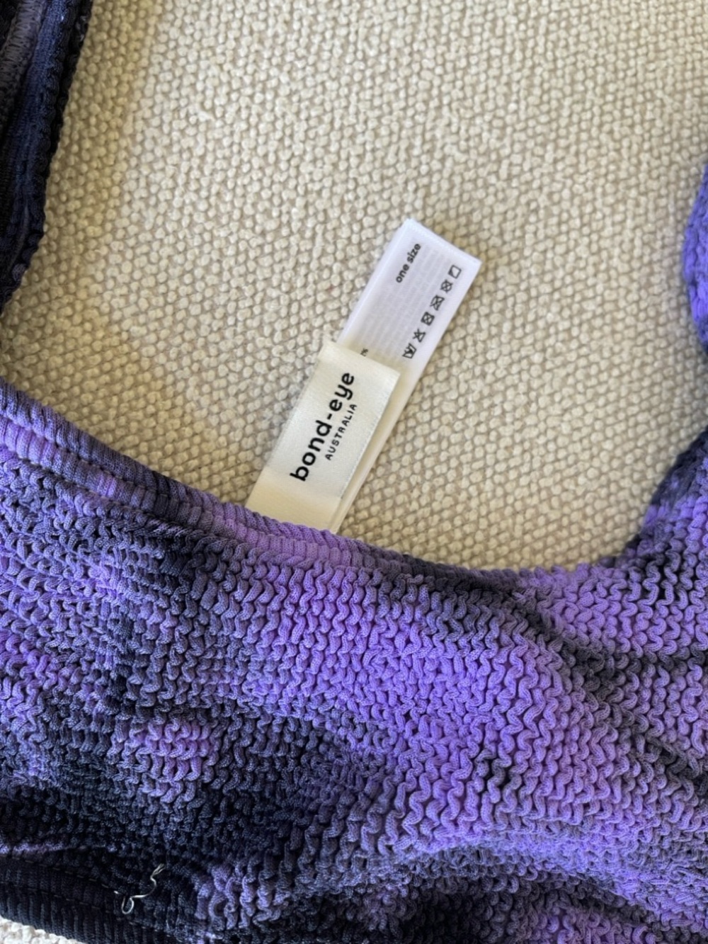 bond-eye Purple and Black Tie-Dye Bikini - Picture 5 of 5
